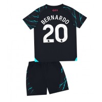 Camiseta Manchester City Bernardo Silva #20 Tercera Equipación Replica 2023-24 para niños mangas cortas (+ Pantalones cortos)